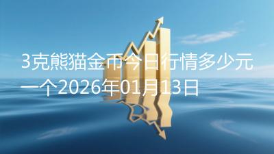 3克熊猫金币今日行情多少元一个2026年01月13日