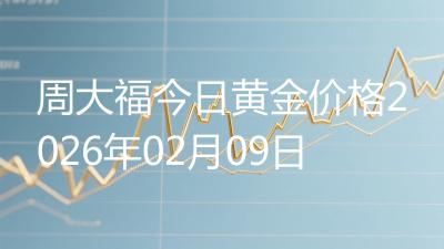 周大福今日黄金价格2026年02月09日