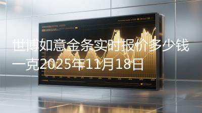 世博如意金条实时报价多少钱一克2025年11月18日