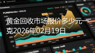 黄金回收市场报价多少元一克2026年02月19日