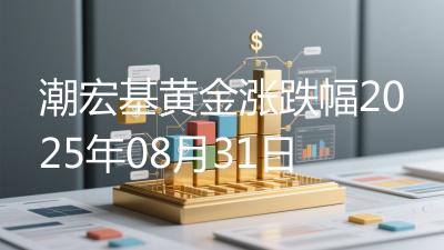 潮宏基黄金涨跌幅2025年08月31日