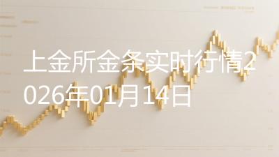 上金所金条实时行情2026年01月14日