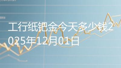 工行纸钯金今天多少钱2025年12月01日