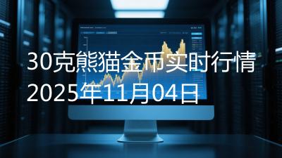 30克熊猫金币实时行情2025年11月04日
