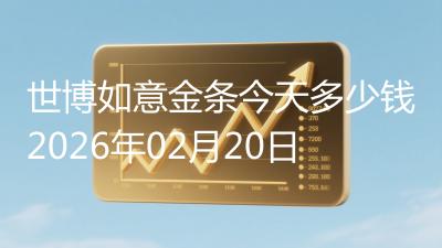 世博如意金条今天多少钱2026年02月20日