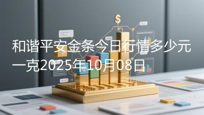 和谐平安金条今日行情多少元一克2025年10月08日
