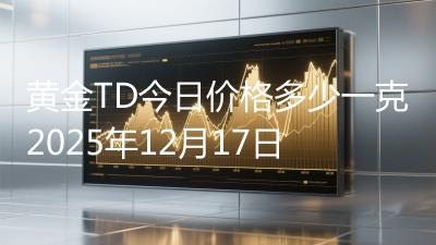 黄金TD今日价格多少一克2025年12月17日