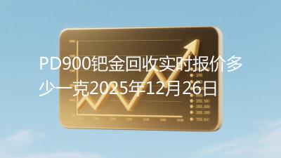 PD900钯金回收实时报价多少一克2025年12月26日