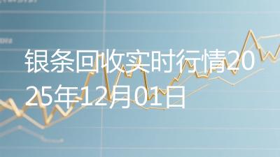 银条回收实时行情2025年12月01日