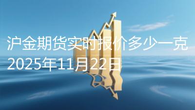 沪金期货实时报价多少一克2025年11月22日