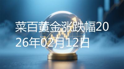菜百黄金涨跌幅2026年02月12日