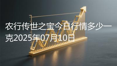 农行传世之宝今日行情多少一克2025年07月10日