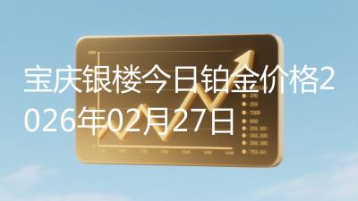 宝庆银楼今日铂金价格2026年02月27日