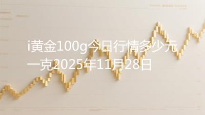 i黄金100g今日行情多少元一克2025年11月28日