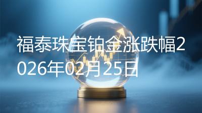 福泰珠宝铂金涨跌幅2026年02月25日