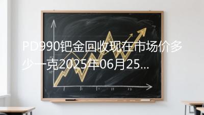 PD990钯金回收现在市场价多少一克2025年06月25日