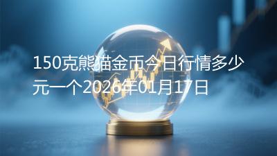 150克熊猫金币今日行情多少元一个2026年01月17日