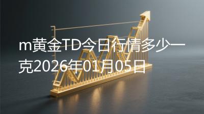 m黄金TD今日行情多少一克2026年01月05日