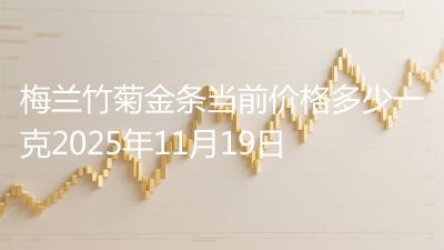 梅兰竹菊金条当前价格多少一克2025年11月19日