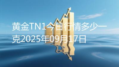 黄金TN1今日行情多少一克2025年09月17日