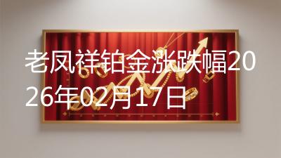 老凤祥铂金涨跌幅2026年02月17日