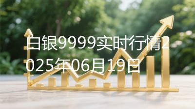 白银9999实时行情2025年06月19日