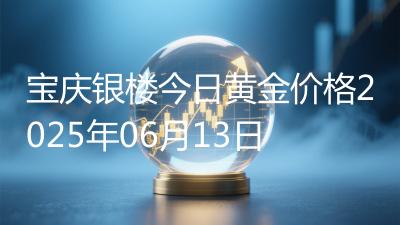 宝庆银楼今日黄金价格2025年06月13日