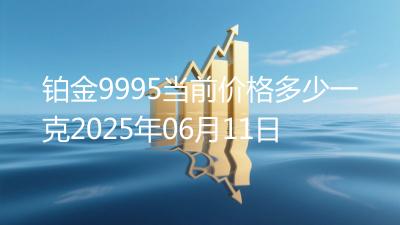 铂金9995当前价格多少一克2025年06月11日