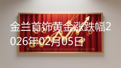 金兰首饰黄金涨跌幅2026年02月05日