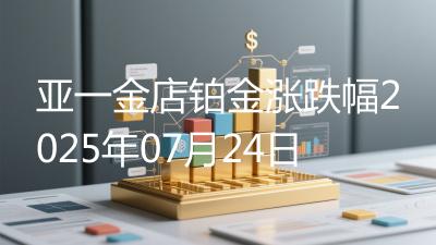 亚一金店铂金涨跌幅2025年07月24日