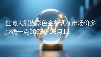 世博大熊猫彩色金条现在市场价多少钱一克2025年06月12日
