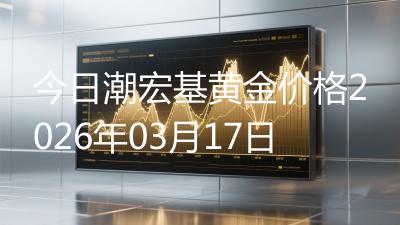 今日潮宏基黄金价格2026年03月17日