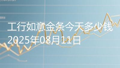 工行如意金条今天多少钱2025年08月11日