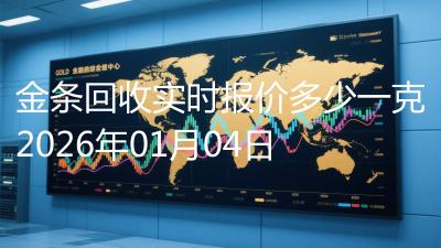 金条回收实时报价多少一克2026年01月04日