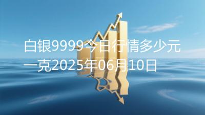 白银9999今日行情多少元一克2025年06月10日
