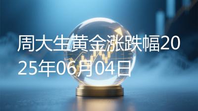 周大生黄金涨跌幅2025年06月04日