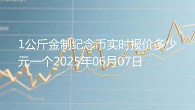 1公斤金制纪念币实时报价多少元一个2025年06月07日