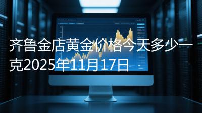 齐鲁金店黄金价格今天多少一克2025年11月17日
