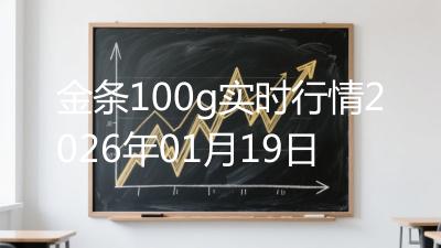 金条100g实时行情2026年01月19日