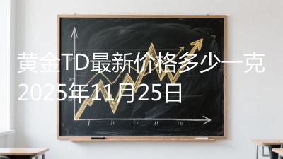 黄金TD最新价格多少一克2025年11月25日