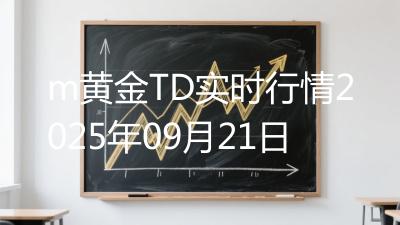 m黄金TD实时行情2025年09月21日