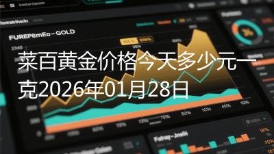 菜百黄金价格今天多少元一克2026年01月28日
