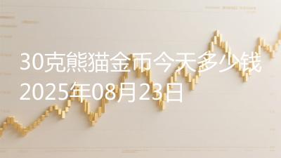 30克熊猫金币今天多少钱2025年08月23日
