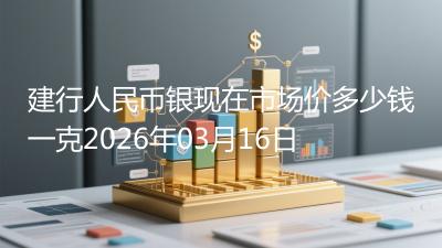 建行人民币银现在市场价多少钱一克2026年03月16日