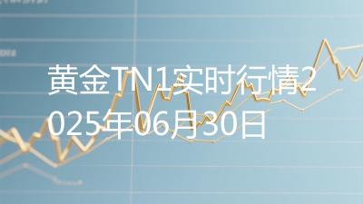 黄金TN1实时行情2025年06月30日