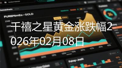 千禧之星黄金涨跌幅2026年02月08日