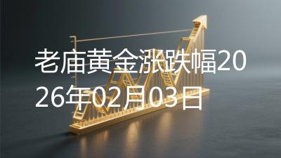 老庙黄金涨跌幅2026年02月03日