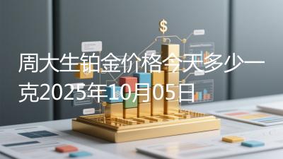 周大生铂金价格今天多少一克2025年10月05日