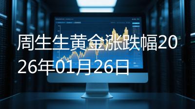 周生生黄金涨跌幅2026年01月26日