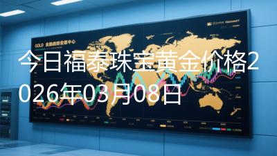 今日福泰珠宝黄金价格2026年03月08日